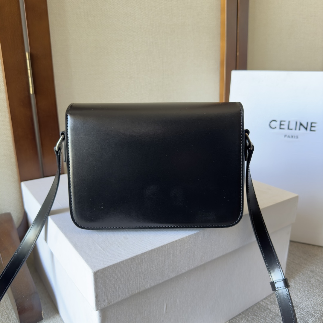 CELIN* TEEN TRIOMPHE BAG - 18.5*13.5*7CM [188423-7] CELINE CHANEL ACCESSORIES LOEWE SHOES LOUIS VUITTON DIRO YSL OTHER BRAND HANDBAGS BALENCIAGA BOTTEGA VENETA GOYARD HERMES BURBERRY VALENTINO GUCCI FENDI MIUMIU CHLOE PRADA BVLGARI SUITCASE NEW ARRIVAL 