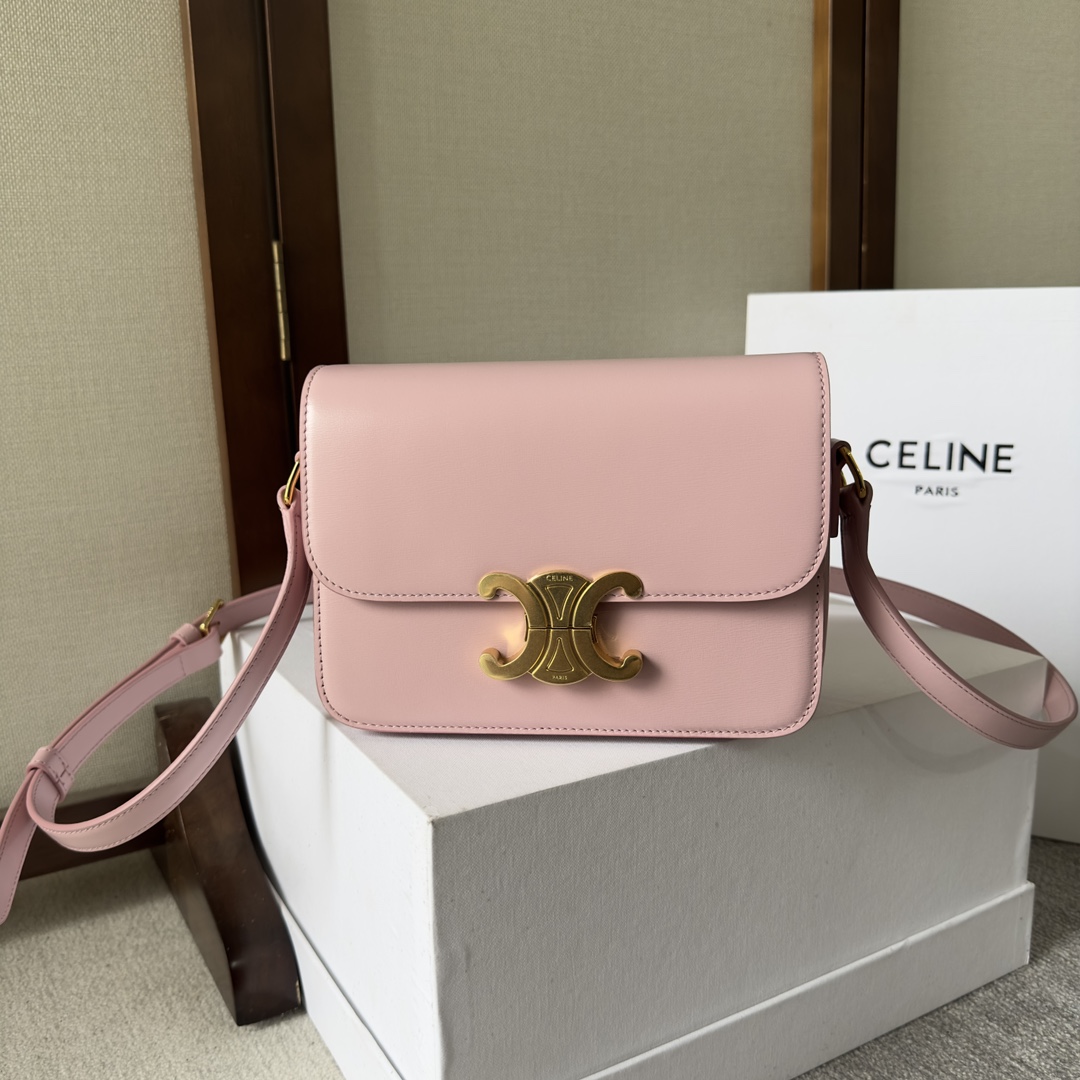CELIN* TEEN TRIOMPHE BAG - 18.5*13.5*7CM [188423-6] CELINE CHANEL ACCESSORIES LOEWE SHOES LOUIS VUITTON DIRO YSL OTHER BRAND HANDBAGS BALENCIAGA BOTTEGA VENETA GOYARD HERMES BURBERRY VALENTINO GUCCI FENDI MIUMIU CHLOE PRADA BVLGARI SUITCASE NEW ARRIVAL 
