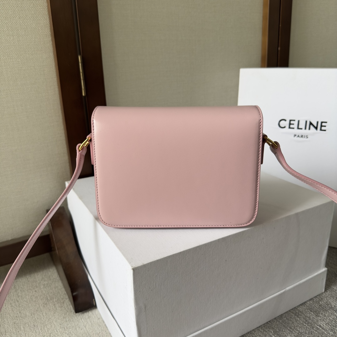 CELIN* TEEN TRIOMPHE BAG - 18.5*13.5*7CM [188423-6] CELINE CHANEL ACCESSORIES LOEWE SHOES LOUIS VUITTON DIRO YSL OTHER BRAND HANDBAGS BALENCIAGA BOTTEGA VENETA GOYARD HERMES BURBERRY VALENTINO GUCCI FENDI MIUMIU CHLOE PRADA BVLGARI SUITCASE NEW ARRIVAL 