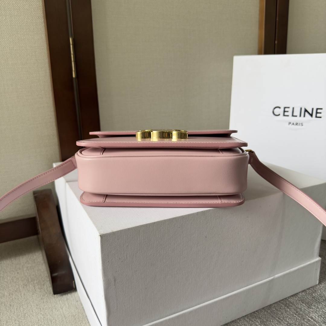 CELIN* TEEN TRIOMPHE BAG - 18.5*13.5*7CM [188423-6] CELINE CHANEL ACCESSORIES LOEWE SHOES LOUIS VUITTON DIRO YSL OTHER BRAND HANDBAGS BALENCIAGA BOTTEGA VENETA GOYARD HERMES BURBERRY VALENTINO GUCCI FENDI MIUMIU CHLOE PRADA BVLGARI SUITCASE NEW ARRIVAL 