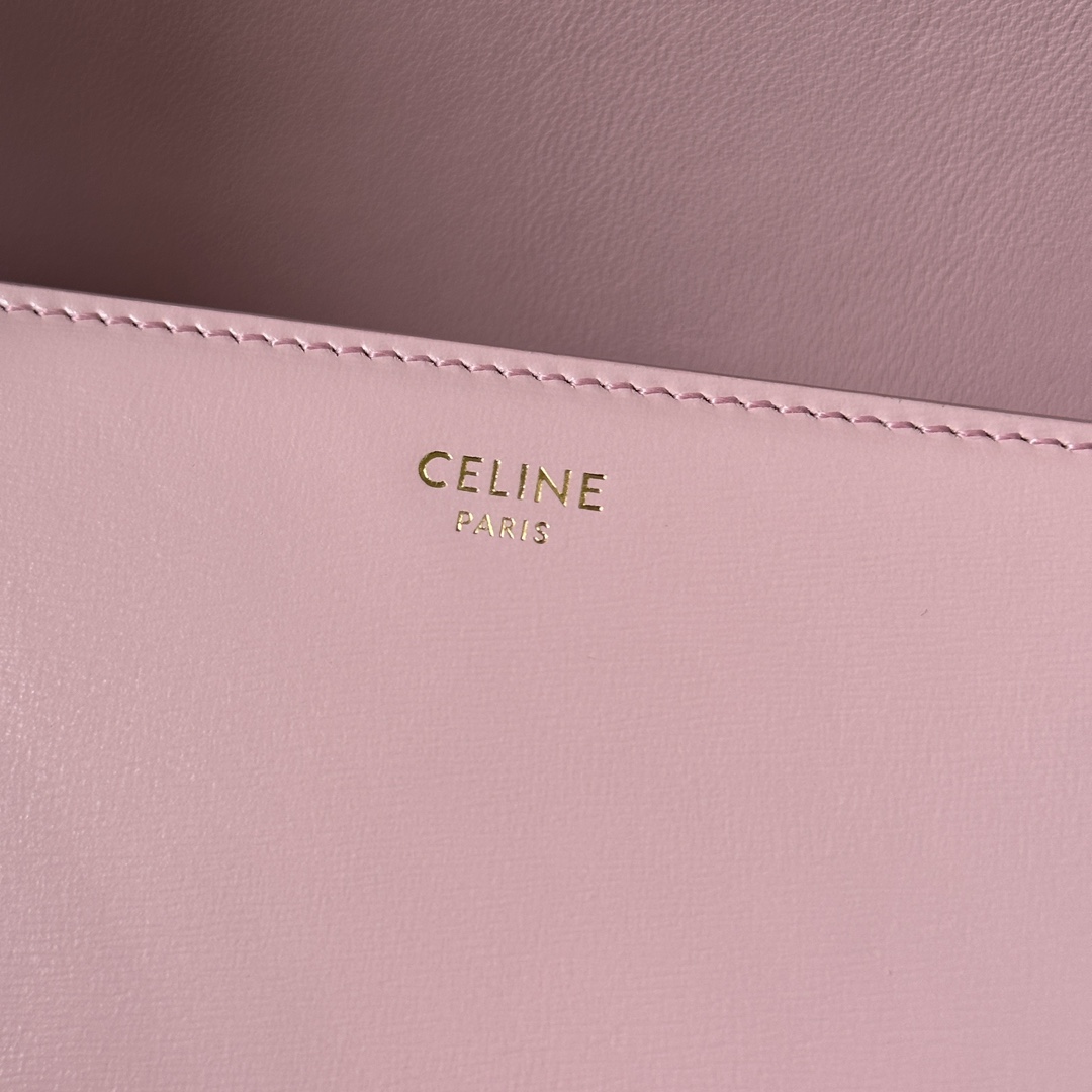 CELIN* TEEN TRIOMPHE BAG - 18.5*13.5*7CM [188423-6] CELINE CHANEL ACCESSORIES LOEWE SHOES LOUIS VUITTON DIRO YSL OTHER BRAND HANDBAGS BALENCIAGA BOTTEGA VENETA GOYARD HERMES BURBERRY VALENTINO GUCCI FENDI MIUMIU CHLOE PRADA BVLGARI SUITCASE NEW ARRIVAL 