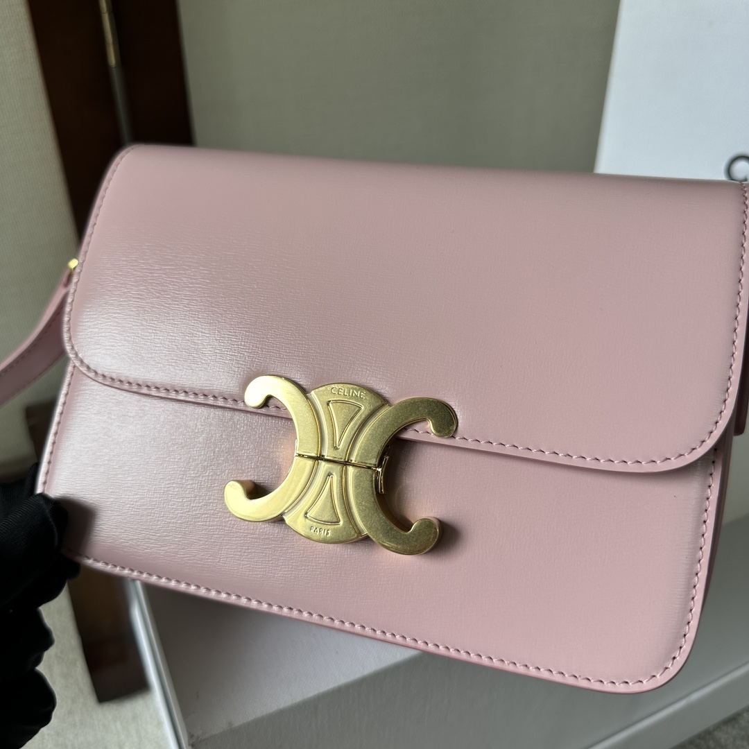 CELIN* TEEN TRIOMPHE BAG - 18.5*13.5*7CM [188423-6] CELINE CHANEL ACCESSORIES LOEWE SHOES LOUIS VUITTON DIRO YSL OTHER BRAND HANDBAGS BALENCIAGA BOTTEGA VENETA GOYARD HERMES BURBERRY VALENTINO GUCCI FENDI MIUMIU CHLOE PRADA BVLGARI SUITCASE NEW ARRIVAL 