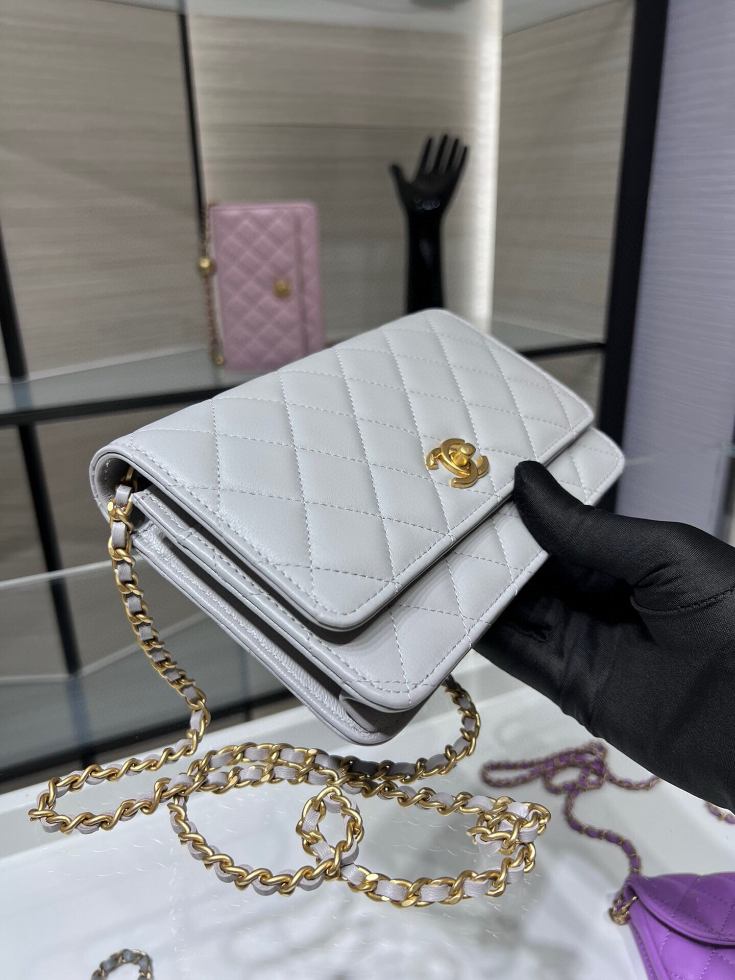 CL WOC - 19CM [AP1450Y-3] CELINE CHANEL ACCESSORIES LOEWE SHOES LOUIS VUITTON DIRO YSL OTHER BRAND HANDBAGS BALENCIAGA BOTTEGA VENETA GOYARD HERMES BURBERRY VALENTINO GUCCI FENDI MIUMIU CHLOE PRADA BVLGARI SUITCASE NEW ARRIVAL 