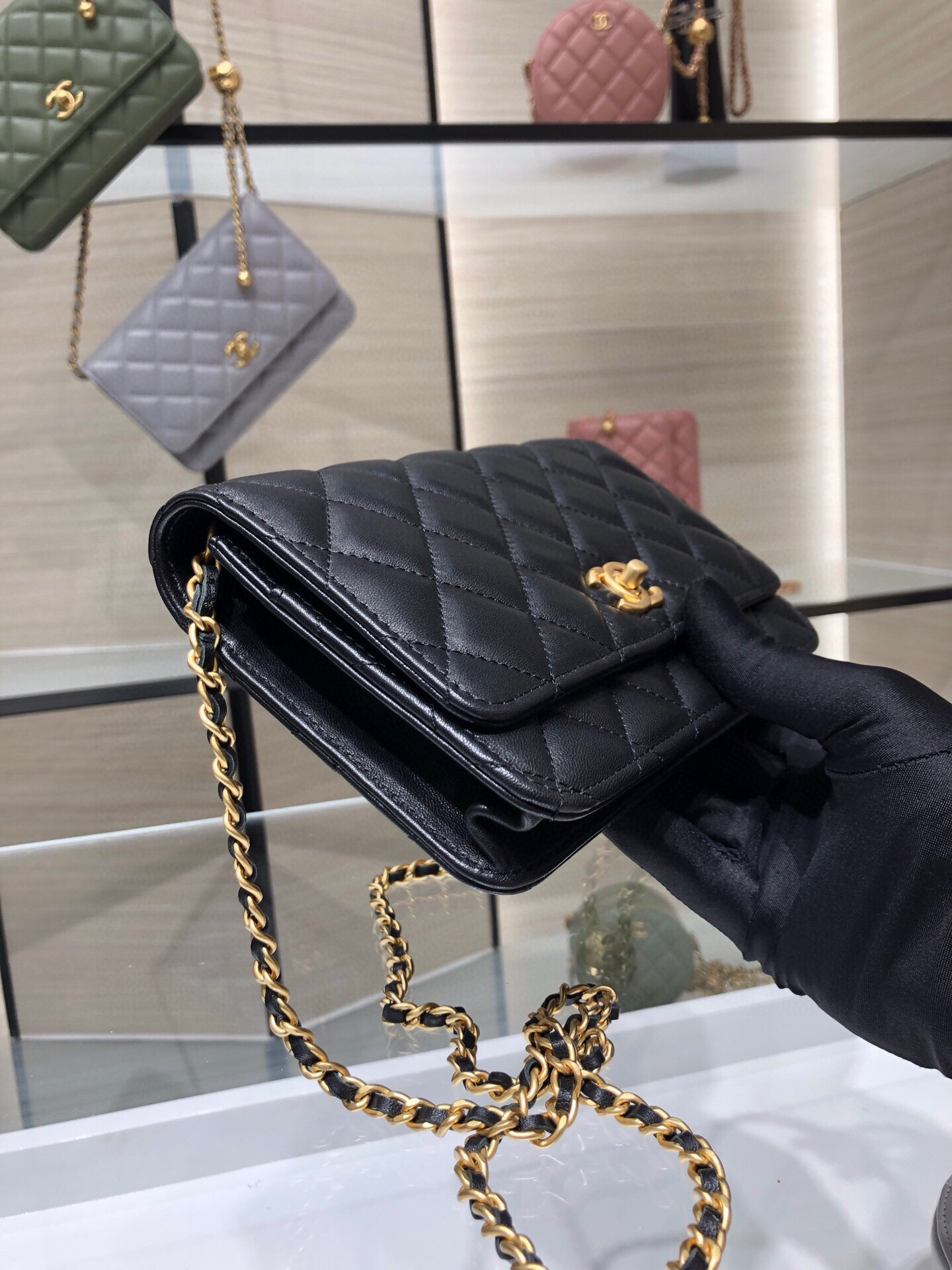 CL WOC - 19CM [AP1450Y-2] CELINE CHANEL ACCESSORIES LOEWE SHOES LOUIS VUITTON DIRO YSL OTHER BRAND HANDBAGS BALENCIAGA BOTTEGA VENETA GOYARD HERMES BURBERRY VALENTINO GUCCI FENDI MIUMIU CHLOE PRADA BVLGARI SUITCASE NEW ARRIVAL 