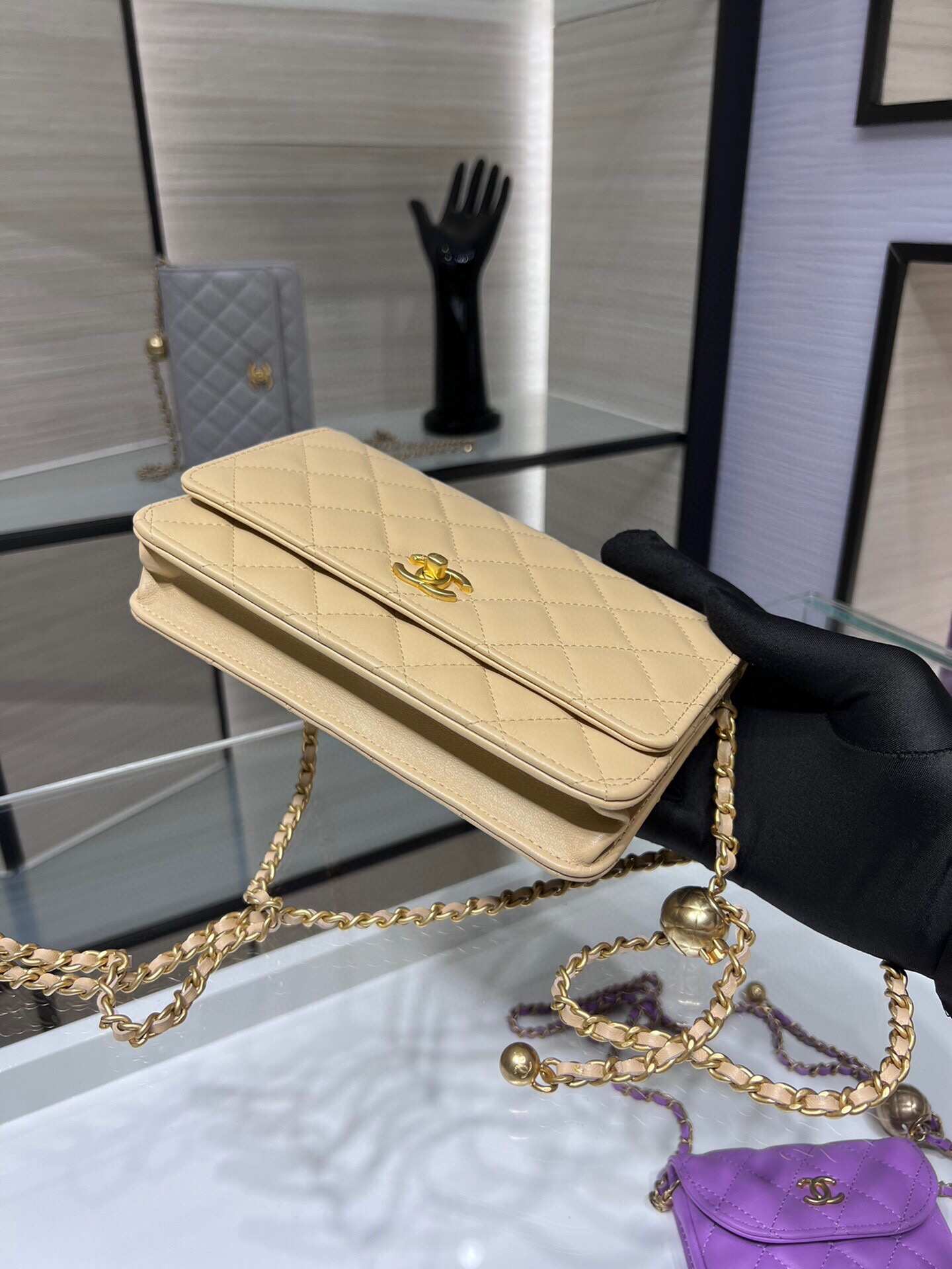 CL WOC - 19CM [AP1450Y-1] CELINE CHANEL ACCESSORIES LOEWE SHOES LOUIS VUITTON DIRO YSL OTHER BRAND HANDBAGS BALENCIAGA BOTTEGA VENETA GOYARD HERMES BURBERRY VALENTINO GUCCI FENDI MIUMIU CHLOE PRADA BVLGARI SUITCASE NEW ARRIVAL 