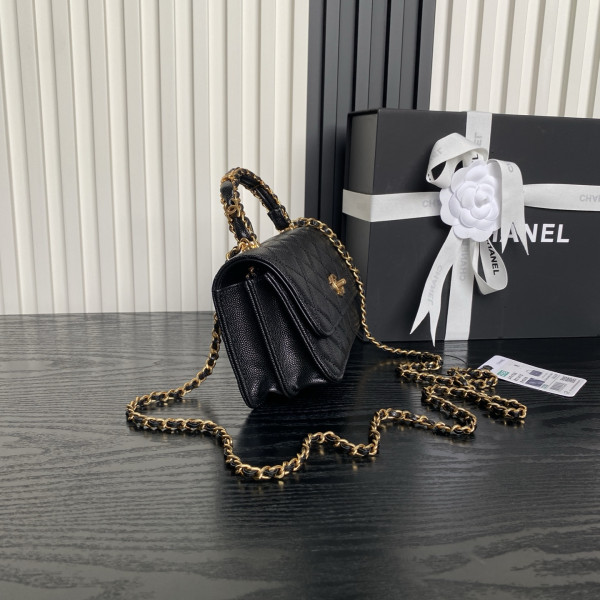 CL FLAP BAG WITH TOP HANDLE -18.5CM [C21N1-082946] CELINE CHANEL ACCESSORIES LOEWE SHOES LOUIS VUITTON DIRO YSL OTHER BRAND HANDBAGS BALENCIAGA BOTTEGA VENETA GOYARD HERMES BURBERRY VALENTINO GUCCI FENDI MIUMIU CHLOE PRADA BVLGARI SUITCASE NEW ARRIVAL 