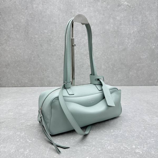 Balenciaga Carrie Bowling Bag - 34*12*12CM [C21MZ-081925] CELINE CHANEL ACCESSORIES LOEWE SHOES LOUIS VUITTON DIRO YSL OTHER BRAND HANDBAGS BALENCIAGA BOTTEGA VENETA GOYARD HERMES BURBERRY VALENTINO GUCCI FENDI MIUMIU CHLOE PRADA BVLGARI SUITCASE NEW ARRIVAL 