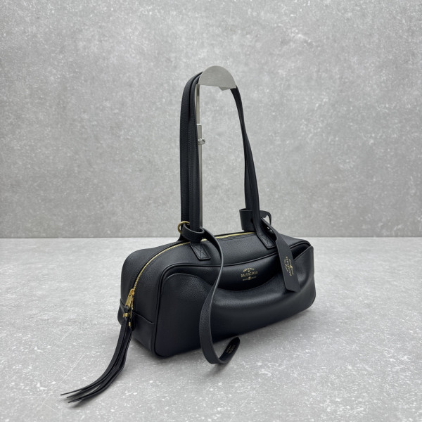 Balenciaga Carrie Bowling Bag - 34*12*12CM [92945] CELINE CHANEL ACCESSORIES LOEWE SHOES LOUIS VUITTON DIRO YSL OTHER BRAND HANDBAGS BALENCIAGA BOTTEGA VENETA GOYARD HERMES BURBERRY VALENTINO GUCCI FENDI MIUMIU CHLOE PRADA BVLGARI SUITCASE NEW ARRIVAL 