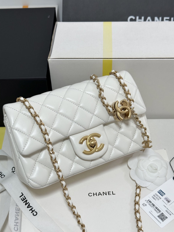 (image for) CL 25B FLAP BAG WITH CALFSKIN - 20*13*7CM