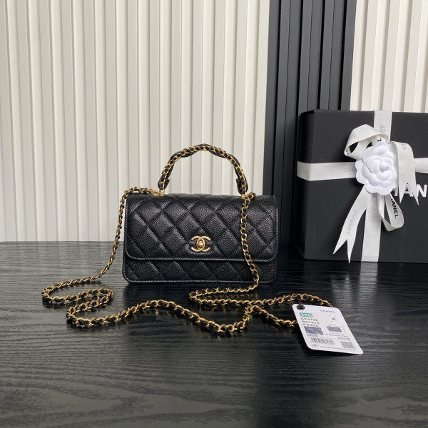 (image for) CL FLAP BAG WITH TOP HANDLE -18.5CM