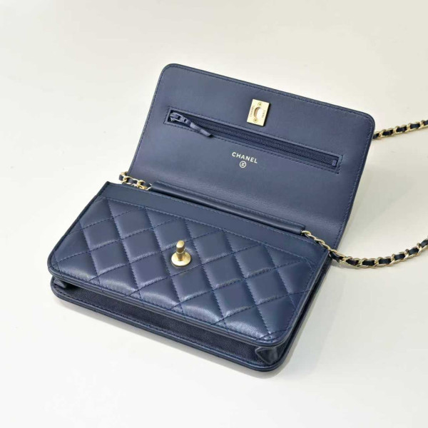 CL WALLET ON CHAIN-19CM [AP1450-3] CELINE CHANEL ACCESSORIES LOEWE SHOES LOUIS VUITTON DIRO YSL OTHER BRAND HANDBAGS BALENCIAGA BOTTEGA VENETA GOYARD HERMES BURBERRY VALENTINO GUCCI FENDI MIUMIU CHLOE PRADA BVLGARI SUITCASE NEW ARRIVAL 