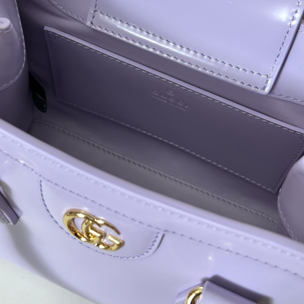 Gucci Diana small tote bag - 20*16*10CM [832936浅紫] CELINE CHANEL ACCESSORIES LOEWE SHOES LOUIS VUITTON DIRO YSL OTHER BRAND HANDBAGS BALENCIAGA BOTTEGA VENETA GOYARD HERMES BURBERRY VALENTINO GUCCI FENDI MIUMIU CHLOE PRADA BVLGARI SUITCASE NEW ARRIVAL 