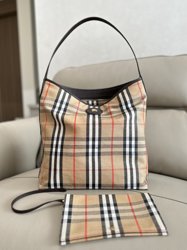 Burberry Highlands Shoulder Bag - 35.5*15*38CM (image for) Burberry Highlands Shoulder Bag - 35.5*15*38CM