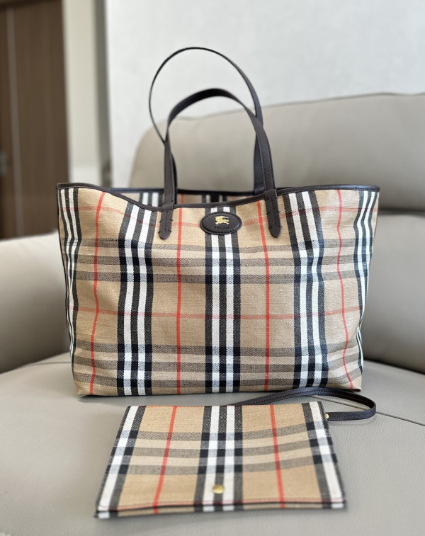 Burberry Medium Highlands Tote bag - 38*16.5*28CM (image for) Burberry Medium Highlands Tote bag - 38*16.5*28CM