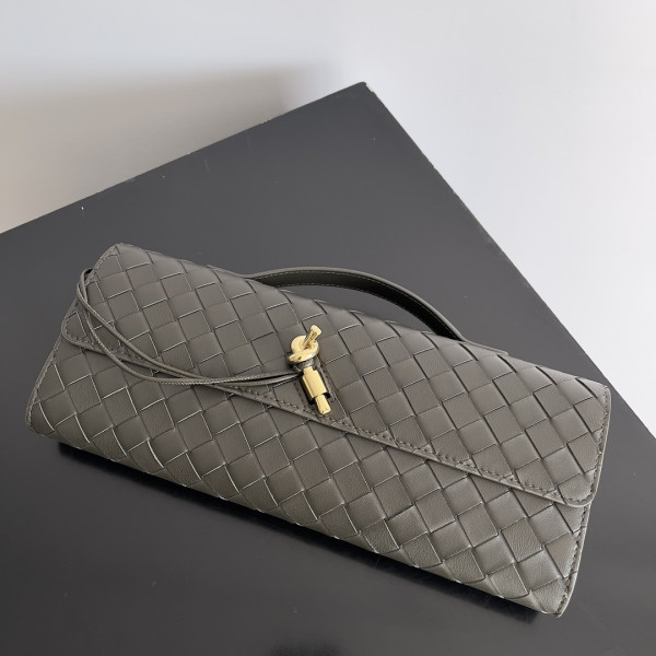 BOTTEGA VENETA Long Clutch Andiamo With Handle-31*13*3CM [741511-3] CELINE CHANEL ACCESSORIES LOEWE SHOES LOUIS VUITTON DIRO YSL OTHER BRAND HANDBAGS BALENCIAGA BOTTEGA VENETA GOYARD HERMES BURBERRY VALENTINO GUCCI FENDI MIUMIU CHLOE PRADA BVLGARI SUITCASE NEW ARRIVAL 