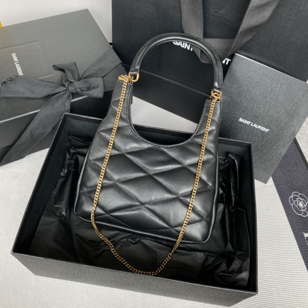 YSL SADE hobo in lambskin - 19x21x4cm [793608] CELINE CHANEL ACCESSORIES LOEWE SHOES LOUIS VUITTON DIRO YSL OTHER BRAND HANDBAGS BALENCIAGA BOTTEGA VENETA GOYARD HERMES BURBERRY VALENTINO GUCCI FENDI MIUMIU CHLOE PRADA BVLGARI SUITCASE NEW ARRIVAL 
