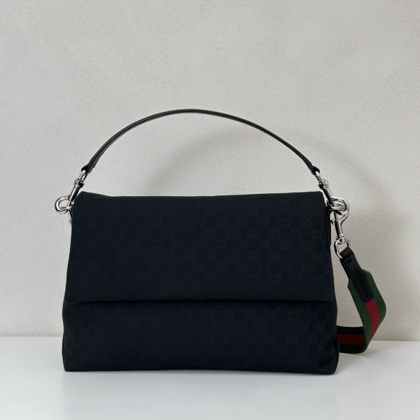 Gucci GG canvas large crossbody bag - 36*25*12CM [C21JP-072411] CELINE CHANEL ACCESSORIES LOEWE SHOES LOUIS VUITTON DIRO YSL OTHER BRAND HANDBAGS BALENCIAGA BOTTEGA VENETA GOYARD HERMES BURBERRY VALENTINO GUCCI FENDI MIUMIU CHLOE PRADA BVLGARI SUITCASE NEW ARRIVAL 