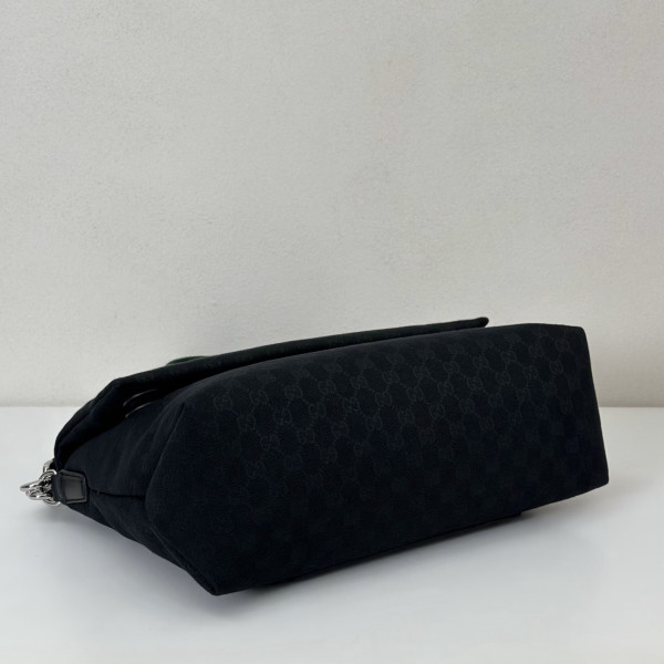 Gucci GG canvas large crossbody bag - 36*25*12CM [C21JP-072411] CELINE CHANEL ACCESSORIES LOEWE SHOES LOUIS VUITTON DIRO YSL OTHER BRAND HANDBAGS BALENCIAGA BOTTEGA VENETA GOYARD HERMES BURBERRY VALENTINO GUCCI FENDI MIUMIU CHLOE PRADA BVLGARI SUITCASE NEW ARRIVAL 