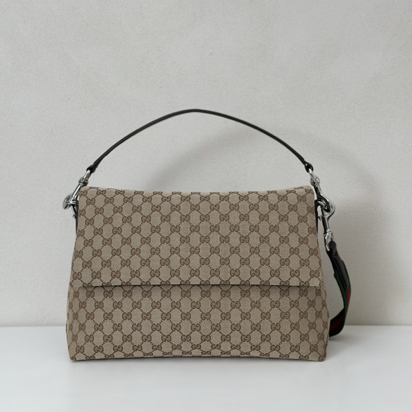 Gucci GG canvas large crossbody bag - 36*25*12CM [821616杏啡] CELINE CHANEL ACCESSORIES LOEWE SHOES LOUIS VUITTON DIRO YSL OTHER BRAND HANDBAGS BALENCIAGA BOTTEGA VENETA GOYARD HERMES BURBERRY VALENTINO GUCCI FENDI MIUMIU CHLOE PRADA BVLGARI SUITCASE NEW ARRIVAL 