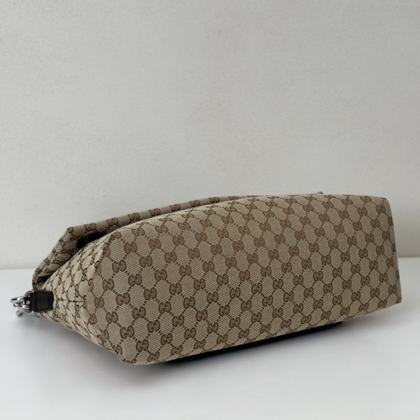 Gucci GG canvas large crossbody bag - 36*25*12CM [821616杏啡] CELINE CHANEL ACCESSORIES LOEWE SHOES LOUIS VUITTON DIRO YSL OTHER BRAND HANDBAGS BALENCIAGA BOTTEGA VENETA GOYARD HERMES BURBERRY VALENTINO GUCCI FENDI MIUMIU CHLOE PRADA BVLGARI SUITCASE NEW ARRIVAL 