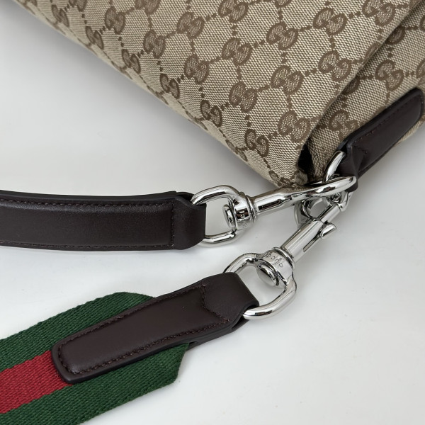 Gucci GG canvas large crossbody bag - 36*25*12CM [821616杏啡] CELINE CHANEL ACCESSORIES LOEWE SHOES LOUIS VUITTON DIRO YSL OTHER BRAND HANDBAGS BALENCIAGA BOTTEGA VENETA GOYARD HERMES BURBERRY VALENTINO GUCCI FENDI MIUMIU CHLOE PRADA BVLGARI SUITCASE NEW ARRIVAL 