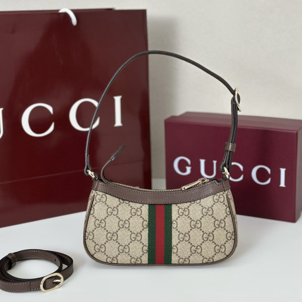 Gucci Ophidia mini shoulder bag - 17.5*11*3.5CM [838465啡胶] CELINE CHANEL ACCESSORIES LOEWE SHOES LOUIS VUITTON DIRO YSL OTHER BRAND HANDBAGS BALENCIAGA BOTTEGA VENETA GOYARD HERMES BURBERRY VALENTINO GUCCI FENDI MIUMIU CHLOE PRADA BVLGARI SUITCASE NEW ARRIVAL 