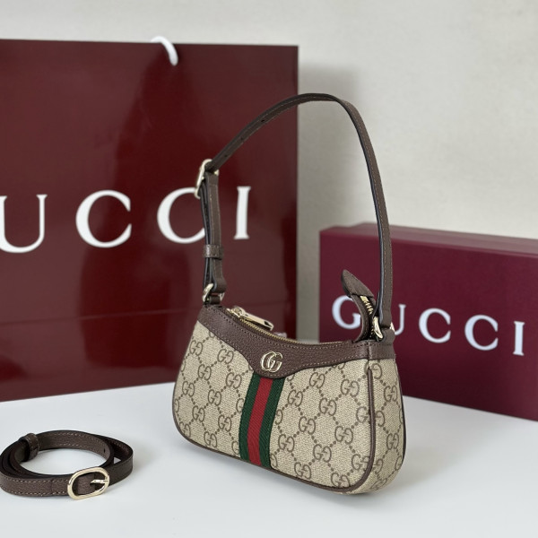 Gucci Ophidia mini shoulder bag - 17.5*11*3.5CM [838465啡胶] CELINE CHANEL ACCESSORIES LOEWE SHOES LOUIS VUITTON DIRO YSL OTHER BRAND HANDBAGS BALENCIAGA BOTTEGA VENETA GOYARD HERMES BURBERRY VALENTINO GUCCI FENDI MIUMIU CHLOE PRADA BVLGARI SUITCASE NEW ARRIVAL 