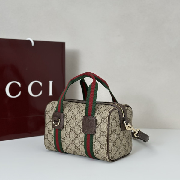 Gucci Mini GG handbag - 20*13*13CM [859975啡胶] CELINE CHANEL ACCESSORIES LOEWE SHOES LOUIS VUITTON DIRO YSL OTHER BRAND HANDBAGS BALENCIAGA BOTTEGA VENETA GOYARD HERMES BURBERRY VALENTINO GUCCI FENDI MIUMIU CHLOE PRADA BVLGARI SUITCASE NEW ARRIVAL 