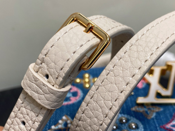 LOUIS VUITTON CAPUCINES MINI-21*14*8CM [M12947蓝色牛仔] CELINE CHANEL ACCESSORIES LOEWE SHOES LOUIS VUITTON DIRO YSL OTHER BRAND HANDBAGS BALENCIAGA BOTTEGA VENETA GOYARD HERMES BURBERRY VALENTINO GUCCI FENDI MIUMIU CHLOE PRADA BVLGARI SUITCASE NEW ARRIVAL 