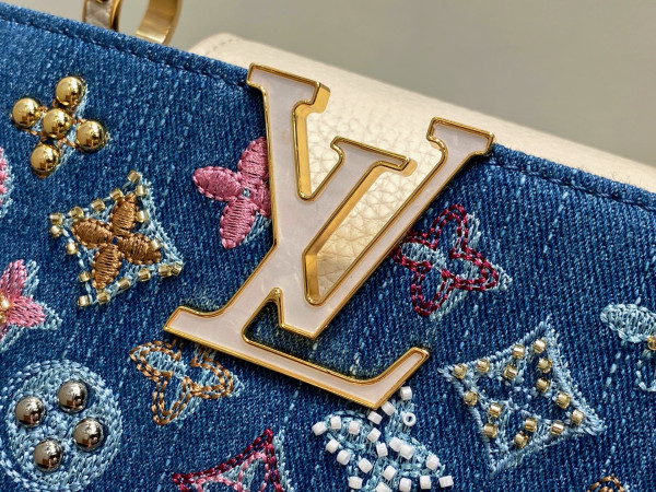 LOUIS VUITTON CAPUCINES MINI-21*14*8CM [M12947蓝色牛仔] CELINE CHANEL ACCESSORIES LOEWE SHOES LOUIS VUITTON DIRO YSL OTHER BRAND HANDBAGS BALENCIAGA BOTTEGA VENETA GOYARD HERMES BURBERRY VALENTINO GUCCI FENDI MIUMIU CHLOE PRADA BVLGARI SUITCASE NEW ARRIVAL 
