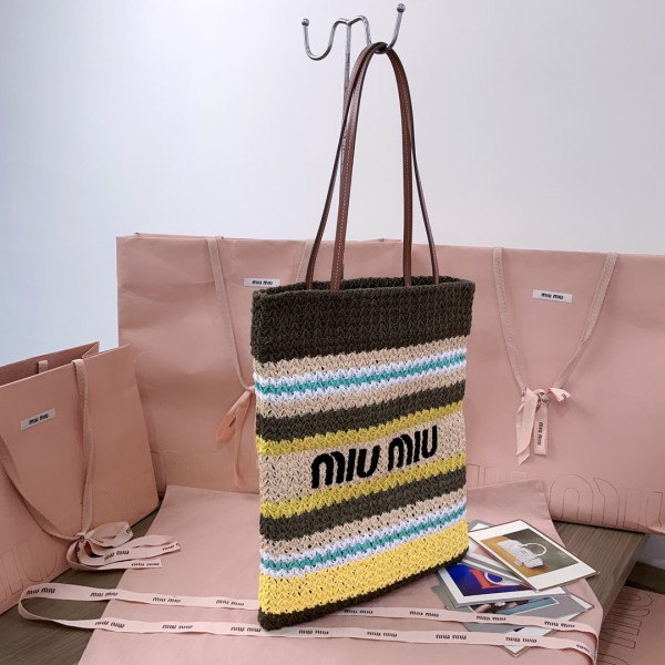 MiuMiu tote bag - 30x38CM [C21JI-080045] CELINE CHANEL ACCESSORIES LOEWE SHOES LOUIS VUITTON DIRO YSL OTHER BRAND HANDBAGS BALENCIAGA BOTTEGA VENETA GOYARD HERMES BURBERRY VALENTINO GUCCI FENDI MIUMIU CHLOE PRADA BVLGARI SUITCASE NEW ARRIVAL 