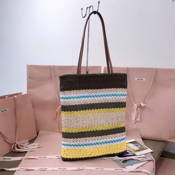 MiuMiu tote bag - 30x38CM [C21JI-080045] CELINE CHANEL ACCESSORIES LOEWE SHOES LOUIS VUITTON DIRO YSL OTHER BRAND HANDBAGS BALENCIAGA BOTTEGA VENETA GOYARD HERMES BURBERRY VALENTINO GUCCI FENDI MIUMIU CHLOE PRADA BVLGARI SUITCASE NEW ARRIVAL 
