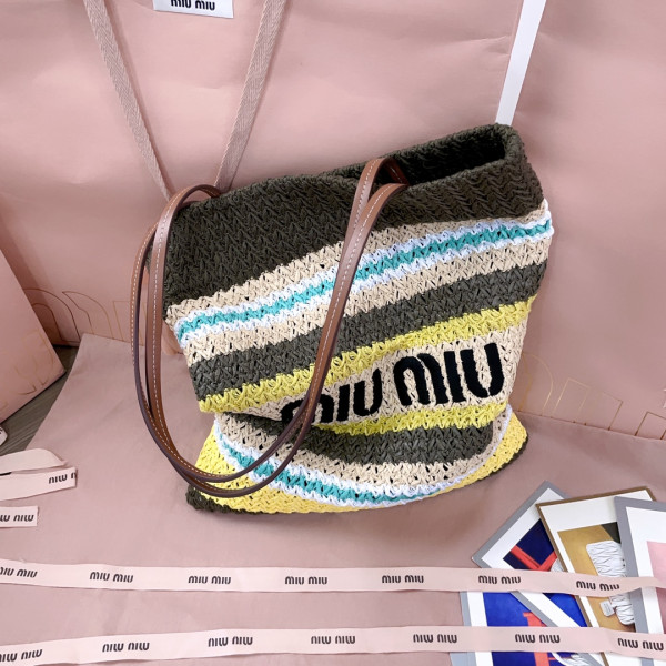 MiuMiu tote bag - 30x38CM [C21JI-080045] CELINE CHANEL ACCESSORIES LOEWE SHOES LOUIS VUITTON DIRO YSL OTHER BRAND HANDBAGS BALENCIAGA BOTTEGA VENETA GOYARD HERMES BURBERRY VALENTINO GUCCI FENDI MIUMIU CHLOE PRADA BVLGARI SUITCASE NEW ARRIVAL 