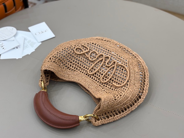 Chloe 25S summer banana hobo bag - 36*21.5*2cm [C21JI-075606] CELINE CHANEL ACCESSORIES LOEWE SHOES LOUIS VUITTON DIRO YSL OTHER BRAND HANDBAGS BALENCIAGA BOTTEGA VENETA GOYARD HERMES BURBERRY VALENTINO GUCCI FENDI MIUMIU CHLOE PRADA BVLGARI SUITCASE NEW ARRIVAL 