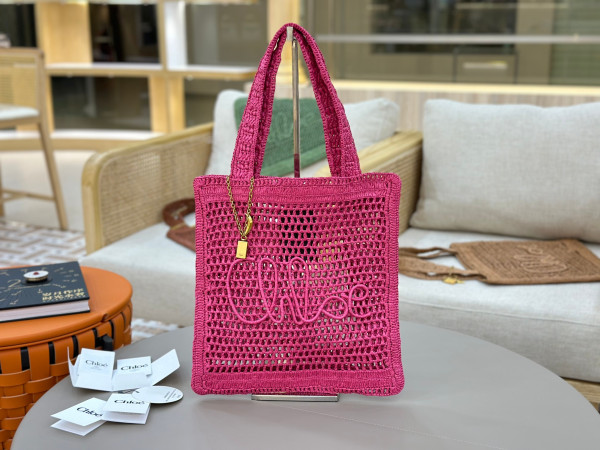 Chloe 25S summer banana tote - 37*33CM [C21JI-073545] CELINE CHANEL ACCESSORIES LOEWE SHOES LOUIS VUITTON DIRO YSL OTHER BRAND HANDBAGS BALENCIAGA BOTTEGA VENETA GOYARD HERMES BURBERRY VALENTINO GUCCI FENDI MIUMIU CHLOE PRADA BVLGARI SUITCASE NEW ARRIVAL 
