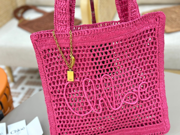 Chloe 25S summer banana tote - 37*33CM [C21JI-073545] CELINE CHANEL ACCESSORIES LOEWE SHOES LOUIS VUITTON DIRO YSL OTHER BRAND HANDBAGS BALENCIAGA BOTTEGA VENETA GOYARD HERMES BURBERRY VALENTINO GUCCI FENDI MIUMIU CHLOE PRADA BVLGARI SUITCASE NEW ARRIVAL 