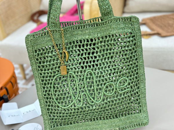 Chloe 25S summer banana tote - 37*33CM [C21JI-073417] CELINE CHANEL ACCESSORIES LOEWE SHOES LOUIS VUITTON DIRO YSL OTHER BRAND HANDBAGS BALENCIAGA BOTTEGA VENETA GOYARD HERMES BURBERRY VALENTINO GUCCI FENDI MIUMIU CHLOE PRADA BVLGARI SUITCASE NEW ARRIVAL 