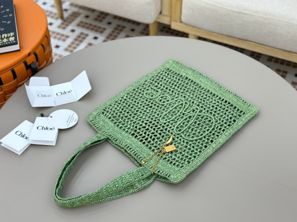 Chloe 25S summer banana tote - 37*33CM [C21JI-073417] CELINE CHANEL ACCESSORIES LOEWE SHOES LOUIS VUITTON DIRO YSL OTHER BRAND HANDBAGS BALENCIAGA BOTTEGA VENETA GOYARD HERMES BURBERRY VALENTINO GUCCI FENDI MIUMIU CHLOE PRADA BVLGARI SUITCASE NEW ARRIVAL 