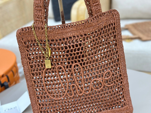 Chloe 25S summer banana tote - 37*33CM [C21JI-073243] CELINE CHANEL ACCESSORIES LOEWE SHOES LOUIS VUITTON DIRO YSL OTHER BRAND HANDBAGS BALENCIAGA BOTTEGA VENETA GOYARD HERMES BURBERRY VALENTINO GUCCI FENDI MIUMIU CHLOE PRADA BVLGARI SUITCASE NEW ARRIVAL 