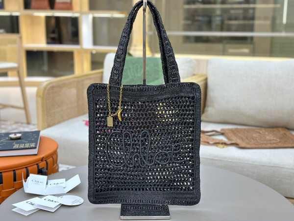 Chloe 25S summer banana tote - 37*33CM [C21JI-073050] CELINE CHANEL ACCESSORIES LOEWE SHOES LOUIS VUITTON DIRO YSL OTHER BRAND HANDBAGS BALENCIAGA BOTTEGA VENETA GOYARD HERMES BURBERRY VALENTINO GUCCI FENDI MIUMIU CHLOE PRADA BVLGARI SUITCASE NEW ARRIVAL 