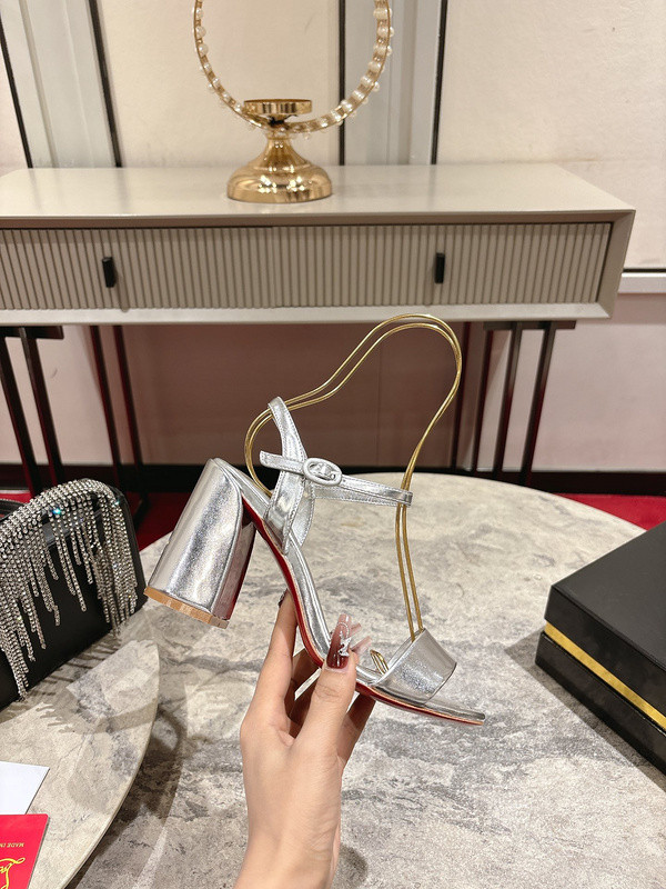 Christian Louboutin heels Sandal - 8.5CM [C21JH-072147] CELINE CHANEL ACCESSORIES LOEWE SHOES LOUIS VUITTON DIRO YSL OTHER BRAND HANDBAGS BALENCIAGA BOTTEGA VENETA GOYARD HERMES BURBERRY VALENTINO GUCCI FENDI MIUMIU CHLOE PRADA BVLGARI SUITCASE NEW ARRIVAL 