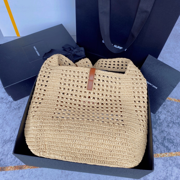 YSL le 5 à 7 supple in raffia crochet and smooth leather [690941] CELINE CHANEL ACCESSORIES LOEWE SHOES LOUIS VUITTON DIRO YSL OTHER BRAND HANDBAGS BALENCIAGA BOTTEGA VENETA GOYARD HERMES BURBERRY VALENTINO GUCCI FENDI MIUMIU CHLOE PRADA BVLGARI SUITCASE NEW ARRIVAL 