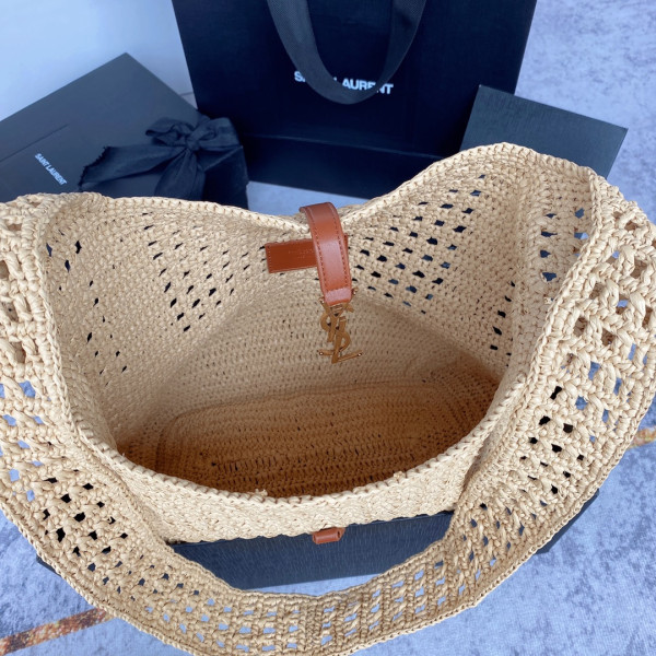YSL le 5 à 7 supple in raffia crochet and smooth leather [690941] CELINE CHANEL ACCESSORIES LOEWE SHOES LOUIS VUITTON DIRO YSL OTHER BRAND HANDBAGS BALENCIAGA BOTTEGA VENETA GOYARD HERMES BURBERRY VALENTINO GUCCI FENDI MIUMIU CHLOE PRADA BVLGARI SUITCASE NEW ARRIVAL 