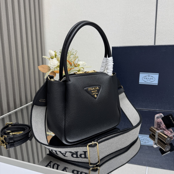 Prada Small leather bag - 23*21*10CM [1BC145-3] CELINE CHANEL ACCESSORIES LOEWE SHOES LOUIS VUITTON DIRO YSL OTHER BRAND HANDBAGS BALENCIAGA BOTTEGA VENETA GOYARD HERMES BURBERRY VALENTINO GUCCI FENDI MIUMIU CHLOE PRADA BVLGARI SUITCASE NEW ARRIVAL 