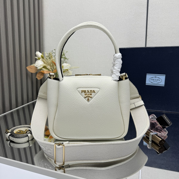 Prada Small leather bag - 23*21*10CM [1BC145] CELINE CHANEL ACCESSORIES LOEWE SHOES LOUIS VUITTON DIRO YSL OTHER BRAND HANDBAGS BALENCIAGA BOTTEGA VENETA GOYARD HERMES BURBERRY VALENTINO GUCCI FENDI MIUMIU CHLOE PRADA BVLGARI SUITCASE NEW ARRIVAL 