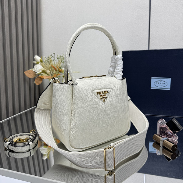 Prada Small leather bag - 23*21*10CM [1BC145] CELINE CHANEL ACCESSORIES LOEWE SHOES LOUIS VUITTON DIRO YSL OTHER BRAND HANDBAGS BALENCIAGA BOTTEGA VENETA GOYARD HERMES BURBERRY VALENTINO GUCCI FENDI MIUMIU CHLOE PRADA BVLGARI SUITCASE NEW ARRIVAL 