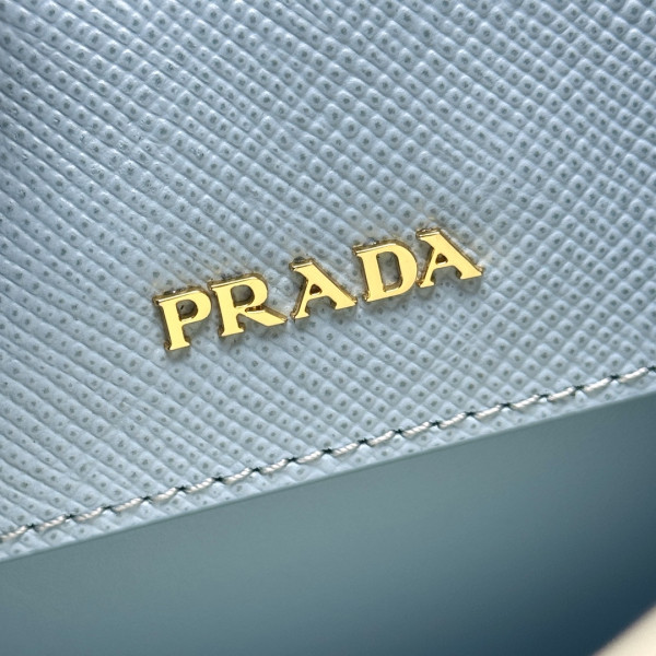 Prada Small Double Saffiano leather bag [1BG443] CELINE CHANEL ACCESSORIES LOEWE SHOES LOUIS VUITTON DIRO YSL OTHER BRAND HANDBAGS BALENCIAGA BOTTEGA VENETA GOYARD HERMES BURBERRY VALENTINO GUCCI FENDI MIUMIU CHLOE PRADA BVLGARI SUITCASE NEW ARRIVAL 