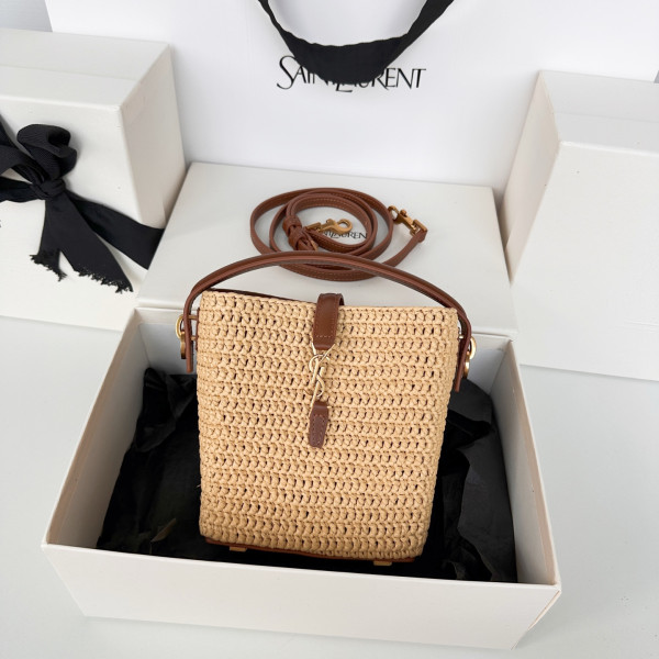 (image for) YSL le 37 mini in raffia -15*13*6cm