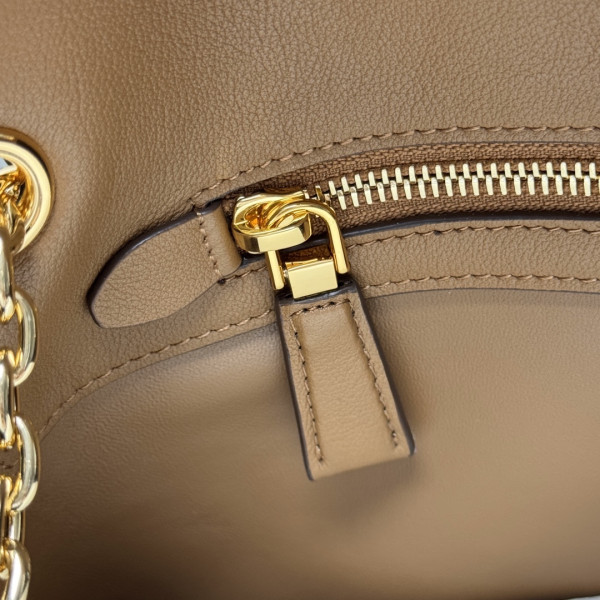 Prada Doux medium leather shoulder bag-29*16*9.5CM [1BD371-4] CELINE CHANEL ACCESSORIES LOEWE SHOES LOUIS VUITTON DIRO YSL OTHER BRAND HANDBAGS BALENCIAGA BOTTEGA VENETA GOYARD HERMES BURBERRY VALENTINO GUCCI FENDI MIUMIU CHLOE PRADA BVLGARI SUITCASE NEW ARRIVAL 