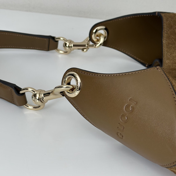 Gucci B medium shoulder bag [834981棕绒] CELINE CHANEL ACCESSORIES LOEWE SHOES LOUIS VUITTON DIRO YSL OTHER BRAND HANDBAGS BALENCIAGA BOTTEGA VENETA GOYARD HERMES BURBERRY VALENTINO GUCCI FENDI MIUMIU CHLOE PRADA BVLGARI SUITCASE NEW ARRIVAL 
